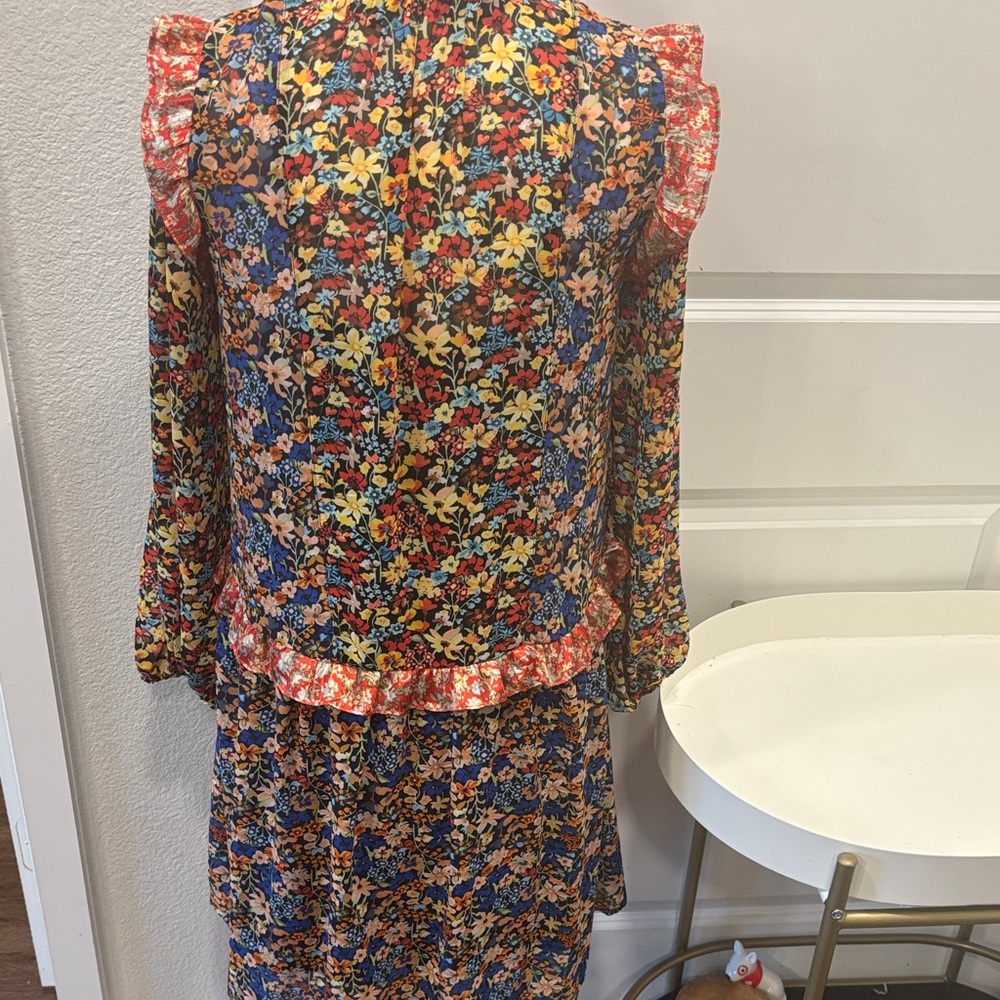 EUC Code x Mode Floral Multi-Pattern Dress - image 9